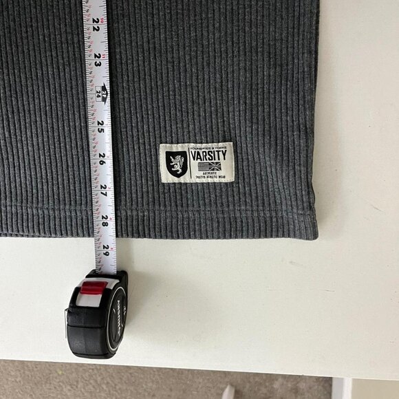 Grey and green striped y2k turtleneck sweater - Picture 7 of 8